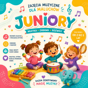 KARNET MIESIĘCZNY: ZAJĘCIA UMUZYKALNIAJĄCE JUNIOR